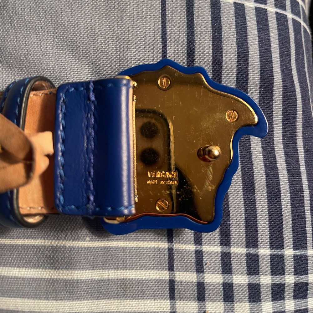 All Blue Versace Belt - Picture 3 of 6